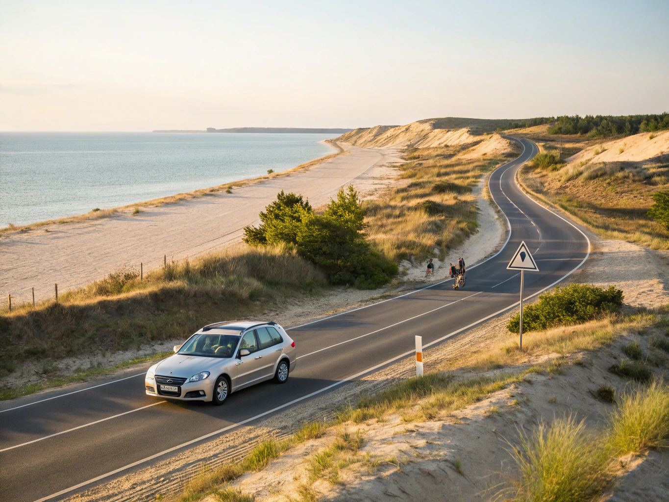 Scenic coastal drive in Latvia